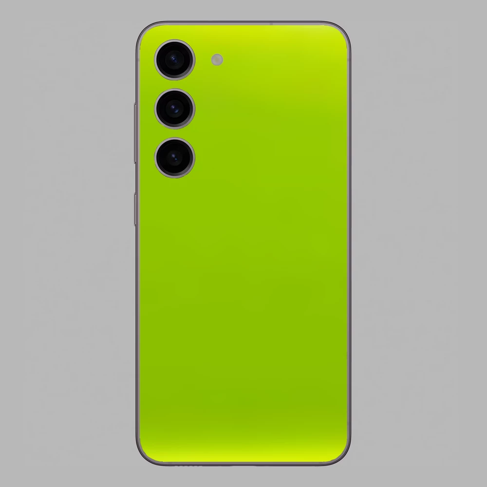 Samsung Galaxy S23 - Fényes metál lime hátlap fólia