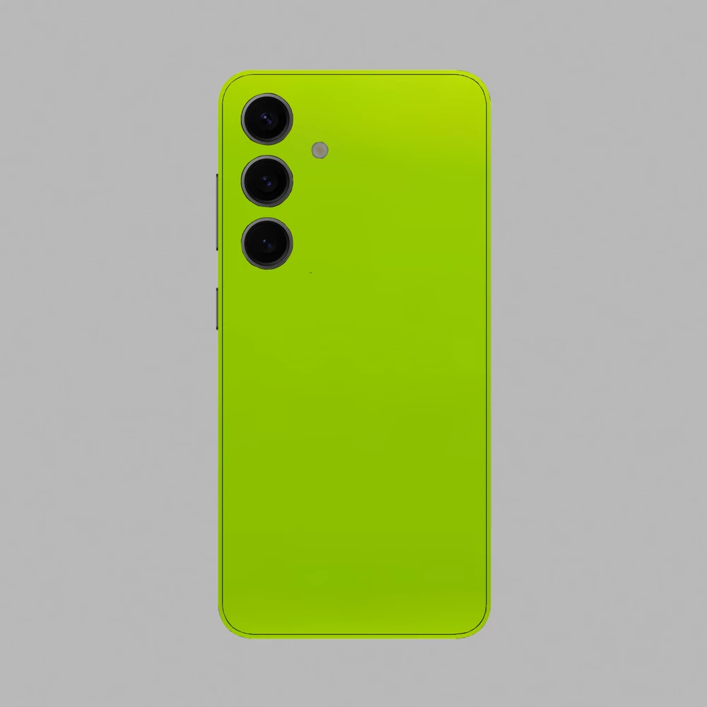 Samsung Galaxy S24 Plus - Fényes metál lime hátlap fólia