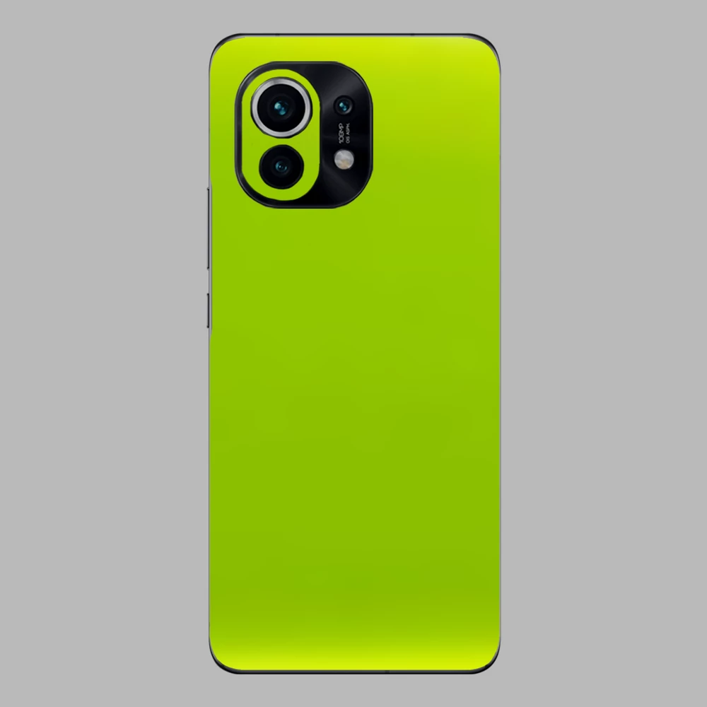 Xiaomi Mi 11 - Fényes metál lime hátlap fólia