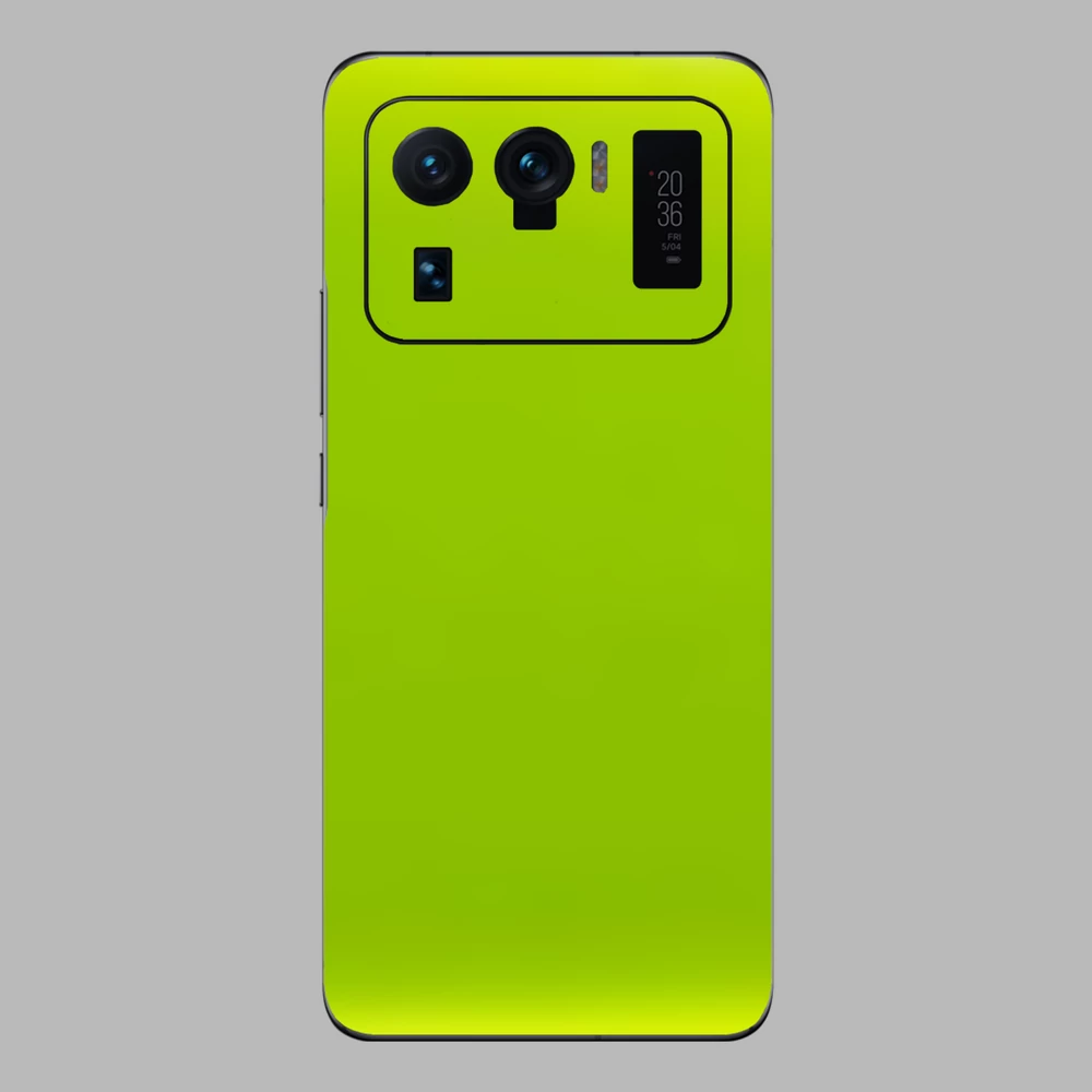 Xiaomi Mi 11 Ultra - Fényes metál lime hátlap fólia
