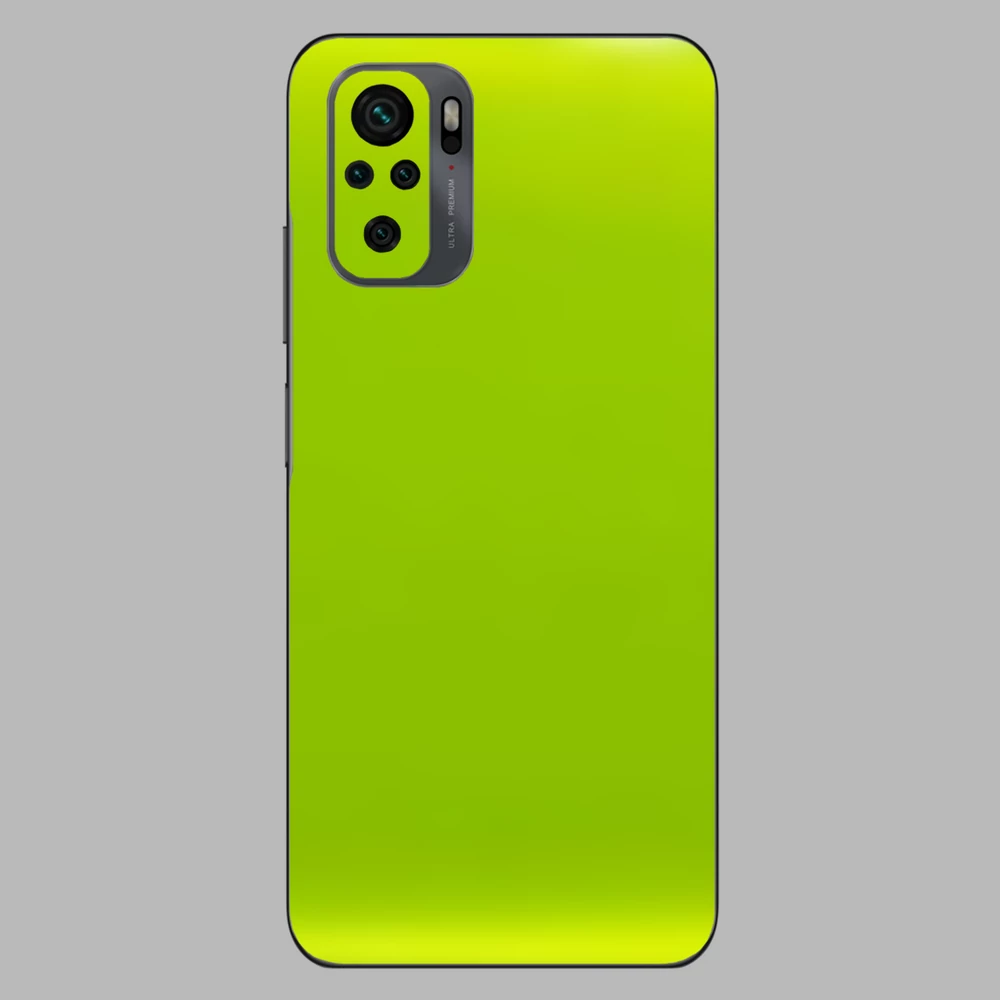 Xiaomi Redmi Note 10 - Fényes metál lime hátlap fólia