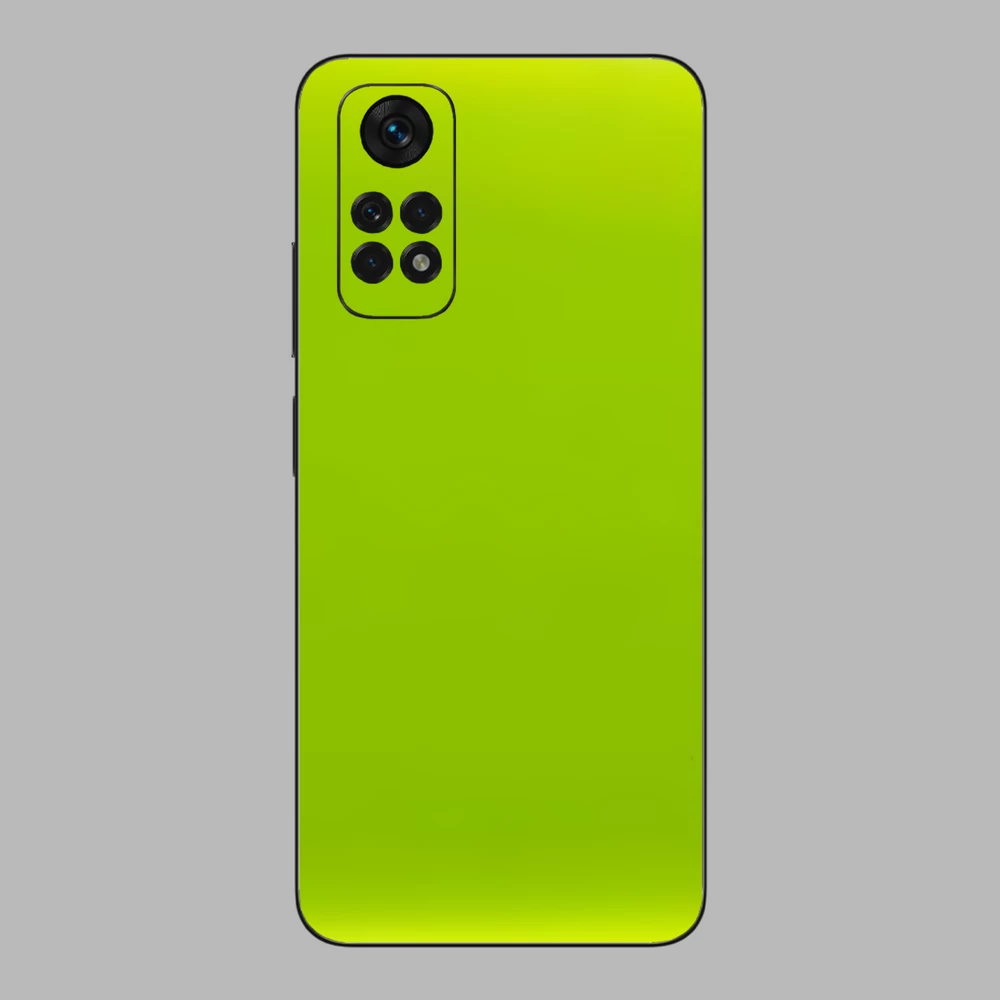 Xiaomi Redmi Note 11 - Fényes metál lime hátlap fólia