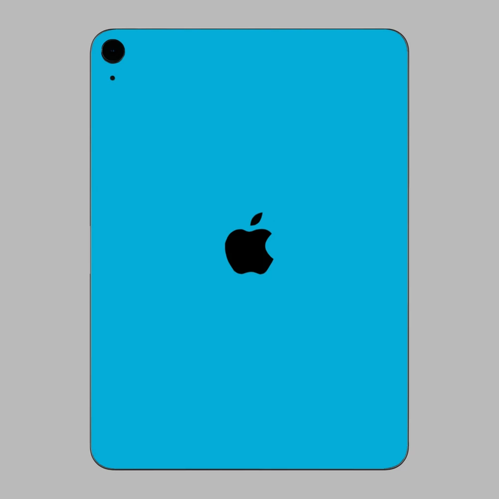 iPad 10.9" ( 2022, gen 10 ) - Fényes metál világoskék hátlap fólia