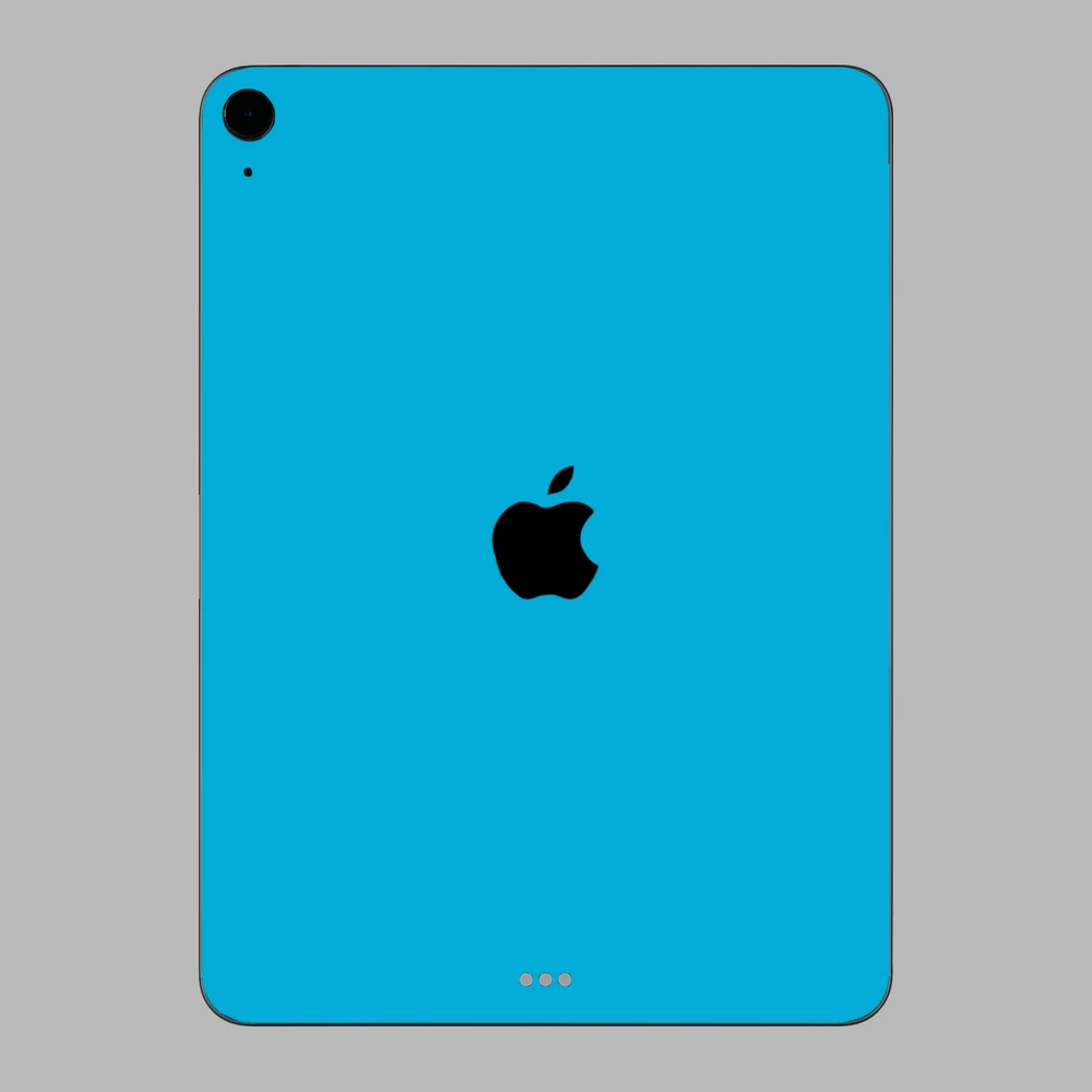 iPad Air 5 - Fényes metál világoskék hátlap fólia