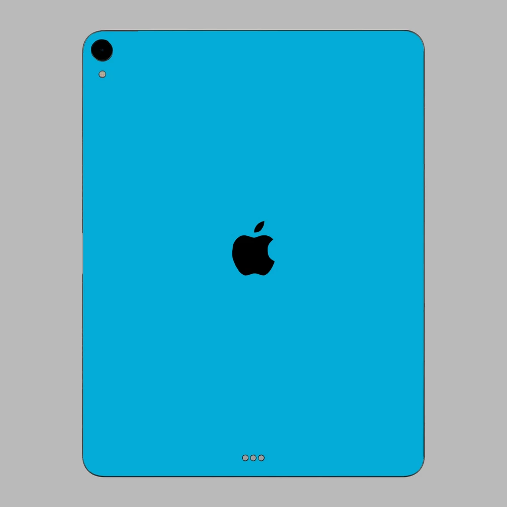 iPad Pro 12.9" ( 2018 - 2019, gen 3 ) - Fényes metál világoskék hátlap fólia