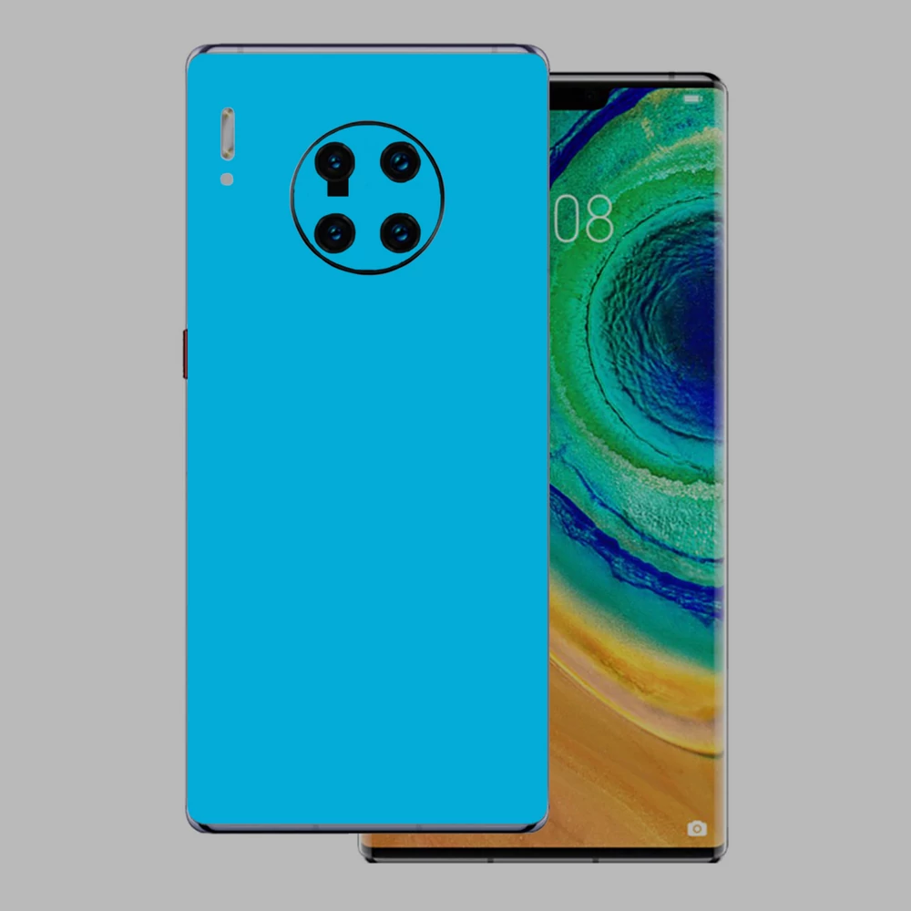 Huawei Mate 30 Pro - Fényes metál világoskék hátlap fólia
