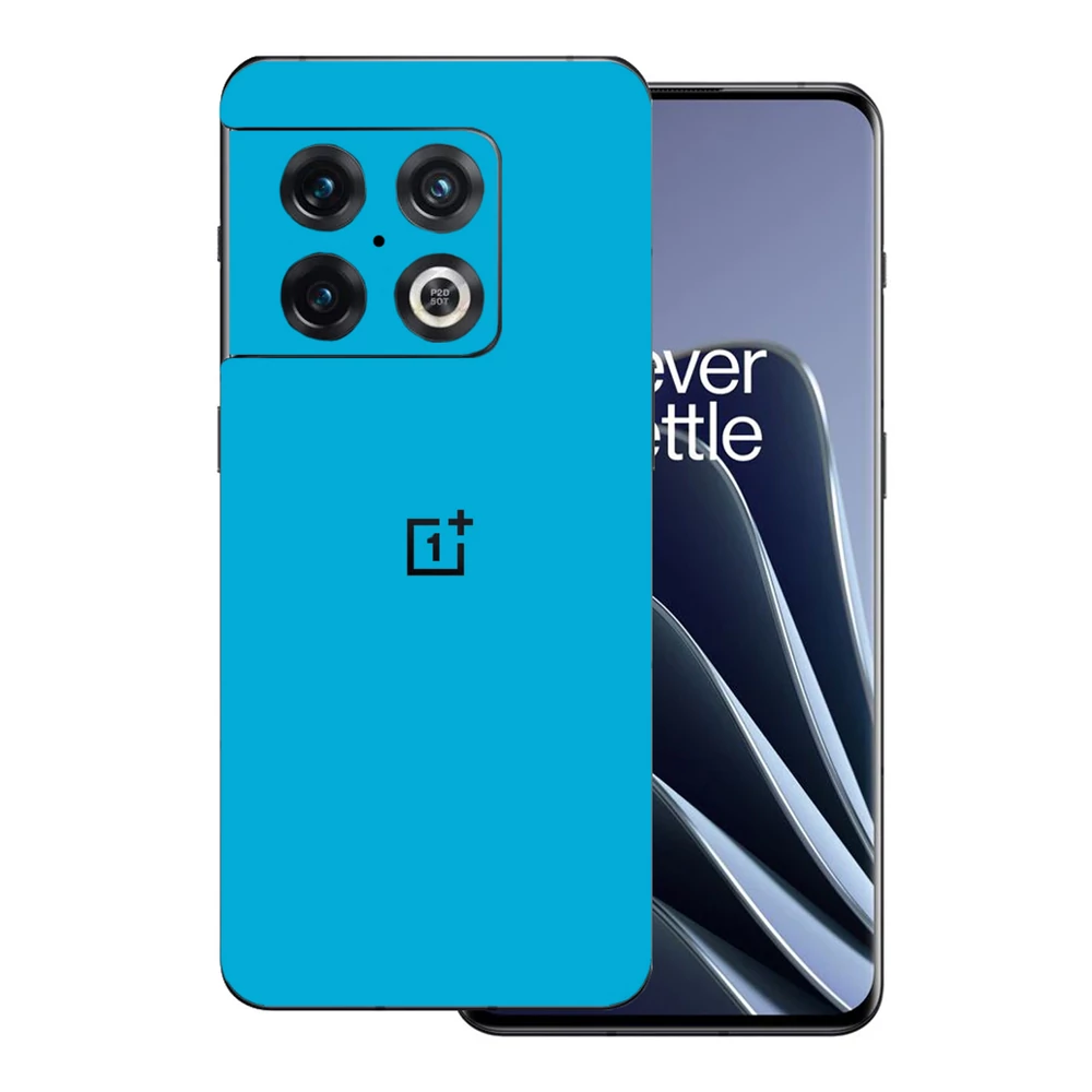 OnePlus 10 Pro - Fényes metál világoskék hátlap fólia