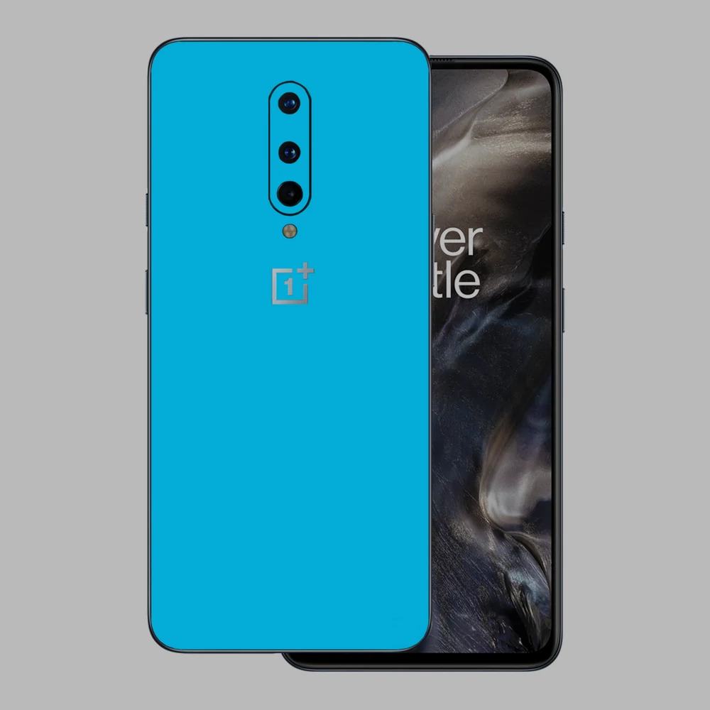 OnePlus 8 - Fényes metál világoskék hátlap fólia
