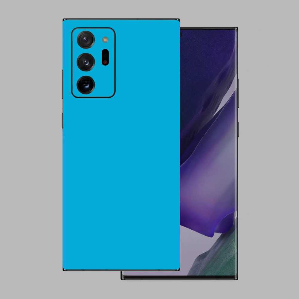 Samsung Galaxy Note 20 - Fényes metál világoskék hátlap fólia