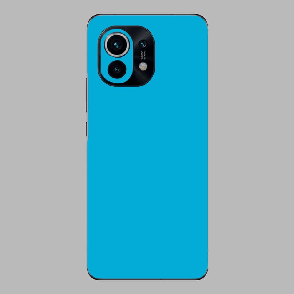 Xiaomi Mi 11 - Fényes metál világoskék hátlap fólia