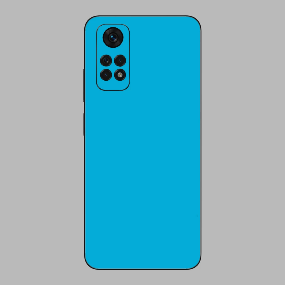Xiaomi Redmi Note 11 - Fényes metál világoskék hátlap fólia