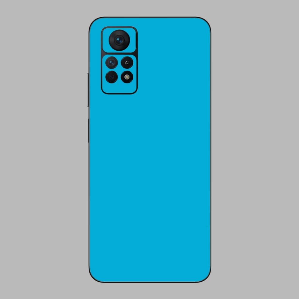 Xiaomi Redmi Note 11 Pro 5G - Fényes metál világoskék hátlap fólia