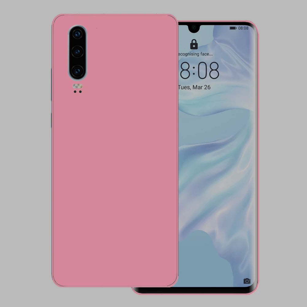 Huawei P30 - Fényes pink hátlap fólia