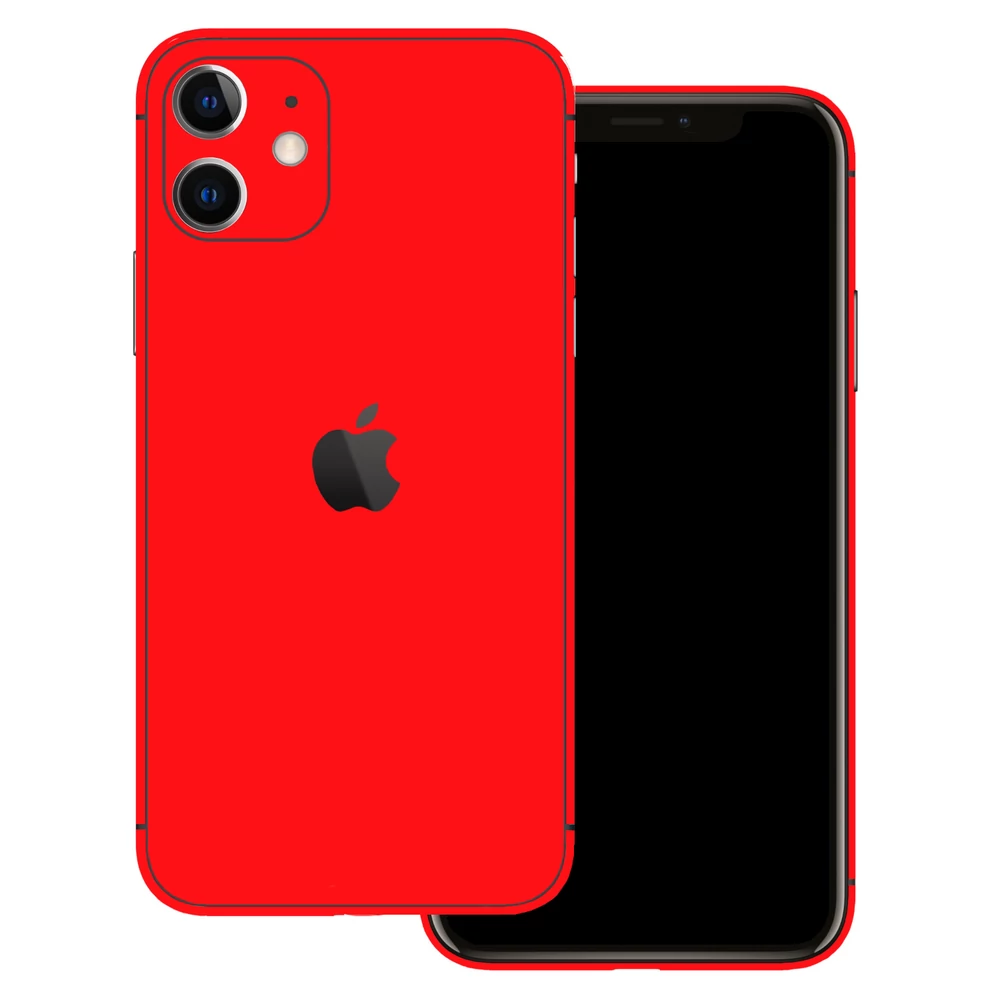 iPhone 11 - Fényes piros hátlap fólia