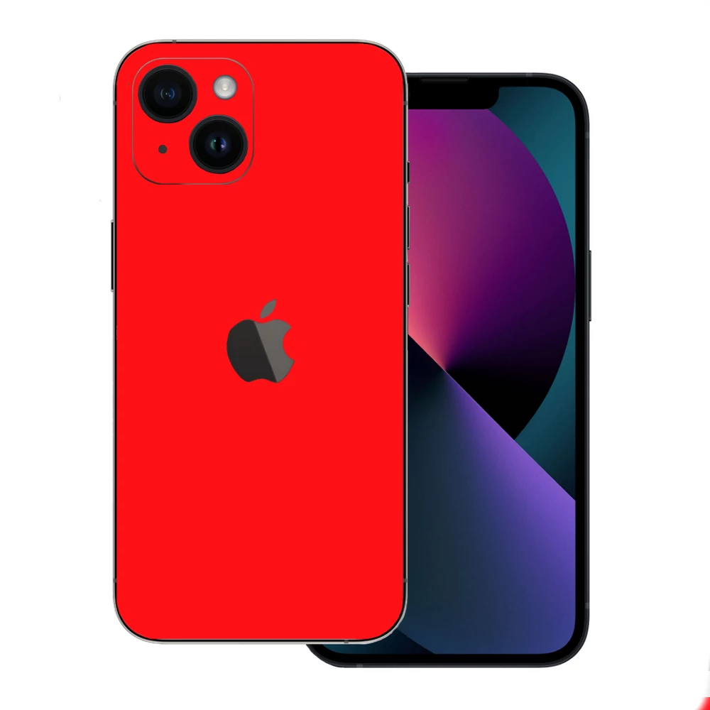 iPhone 15 - Fényes piros hátlap fólia
