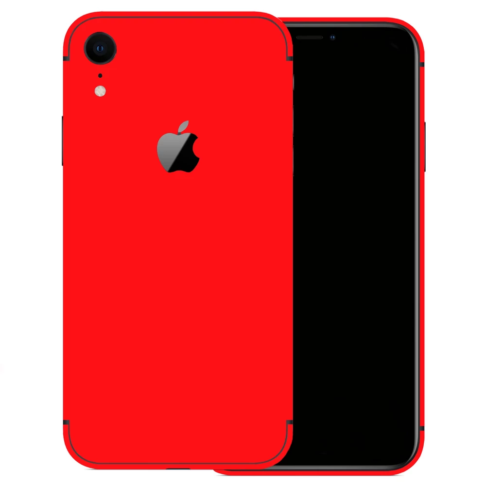 iPhone XR - Fényes piros hátlap fólia