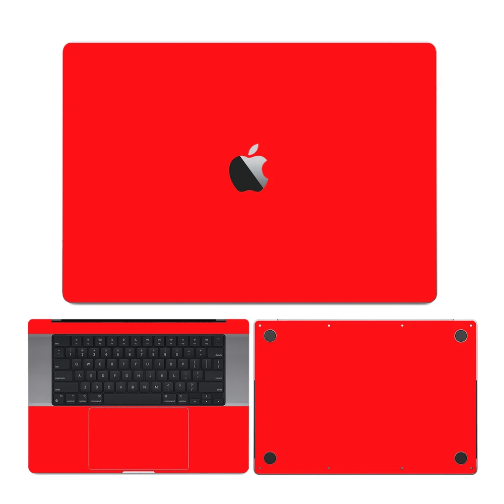 MacBook Pro 13" ( 2019, négy Thunderbolt 3 Port ) - Fényes piros hátlap fólia