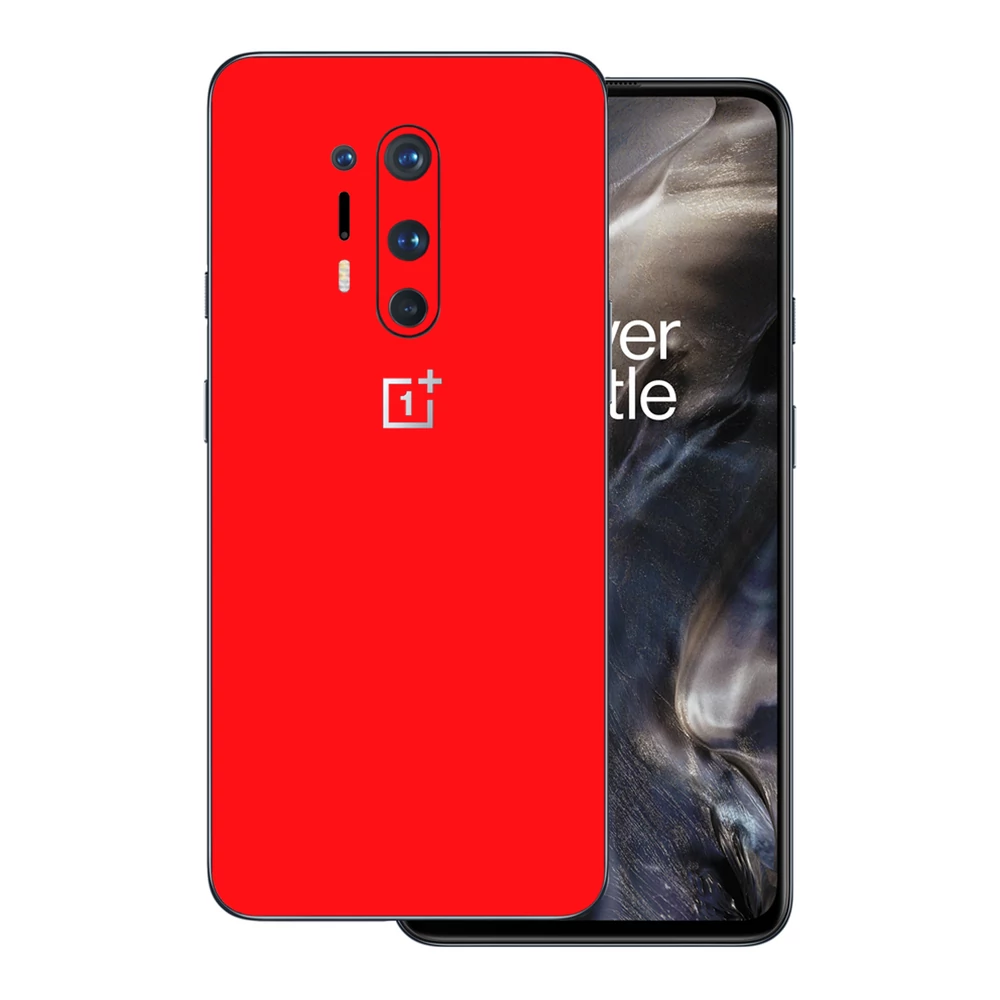 OnePlus 8 Pro - Fényes piros hátlap fólia