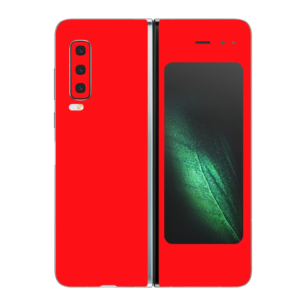 Samsung Galaxy Fold - Fényes piros hátlap fólia
