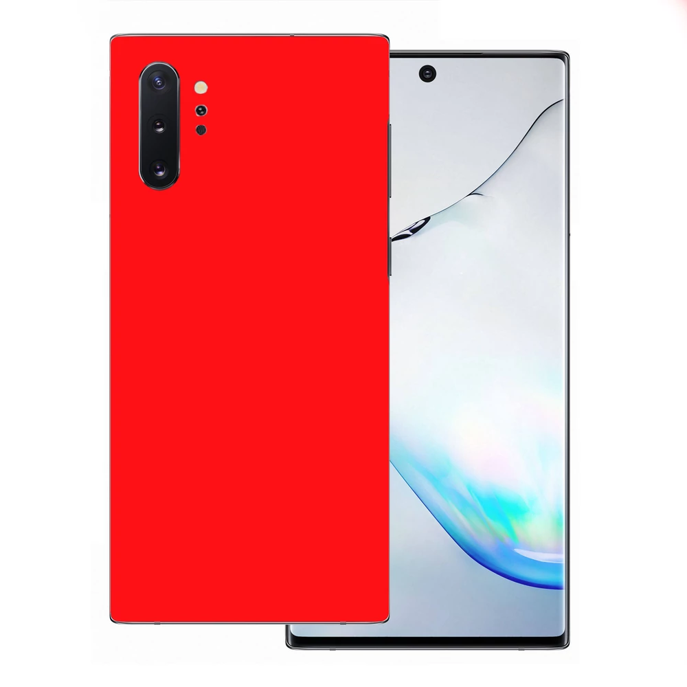 Samsung Galaxy Note 10 Plus - Fényes piros hátlap fólia