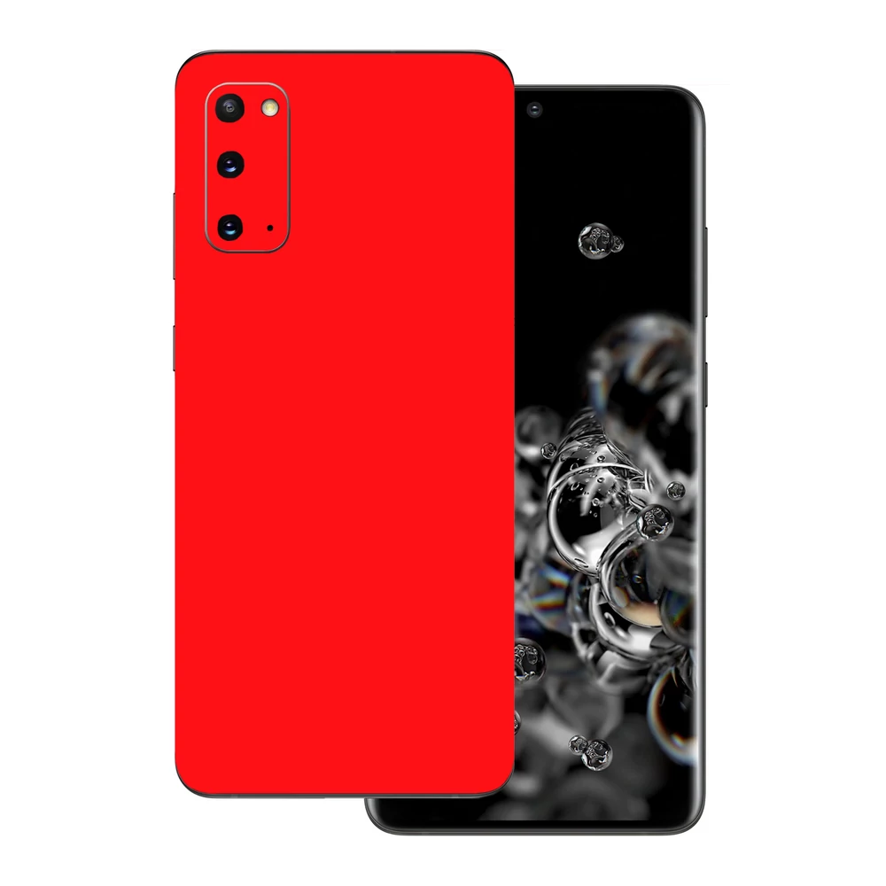 Samsung Galaxy S20 - Fényes piros hátlap fólia
