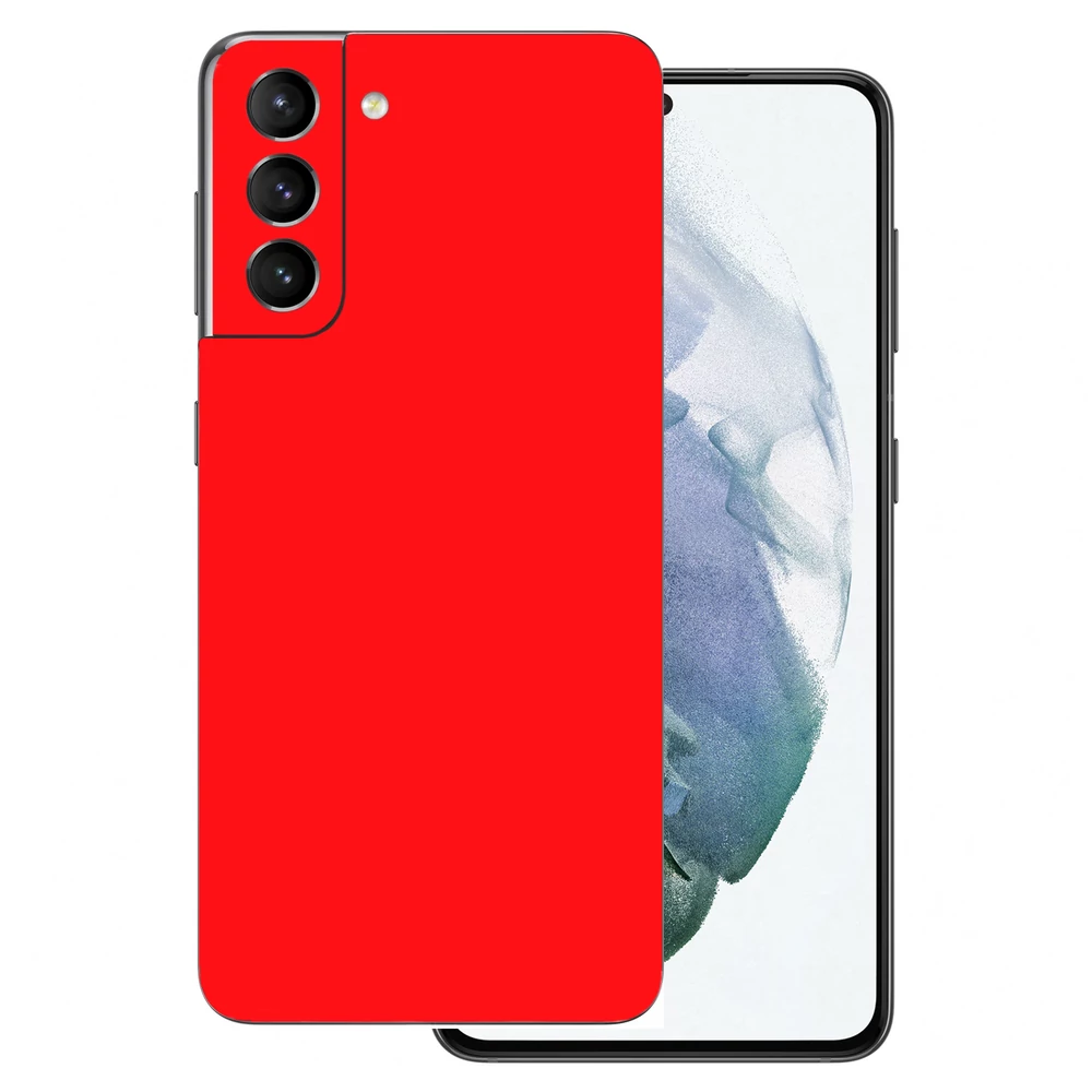 Samsung Galaxy S21 Plus - Fényes piros hátlap fólia
