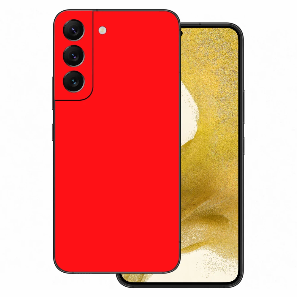 Samsung Galaxy S22 - Fényes piros hátlap fólia