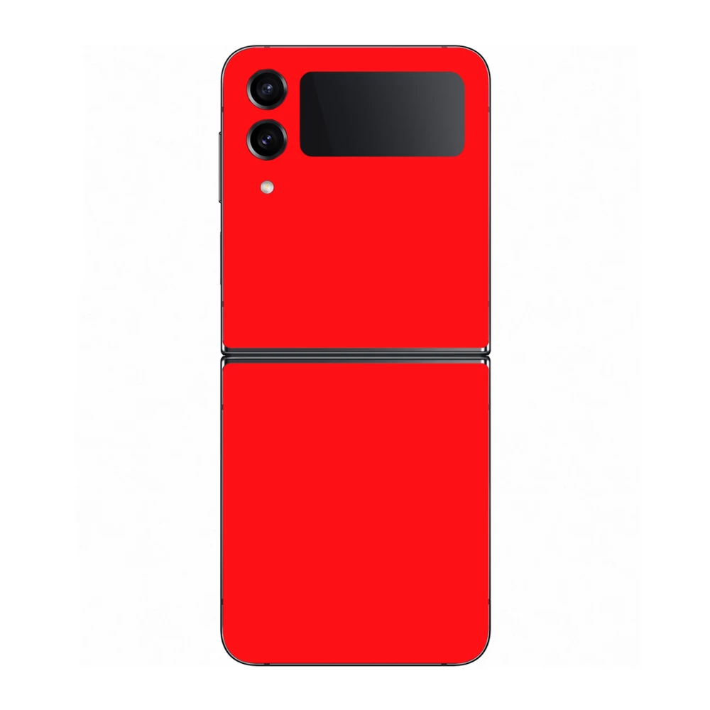 Samsung Galaxy Z Flip 4 - Fényes piros hátlap fólia