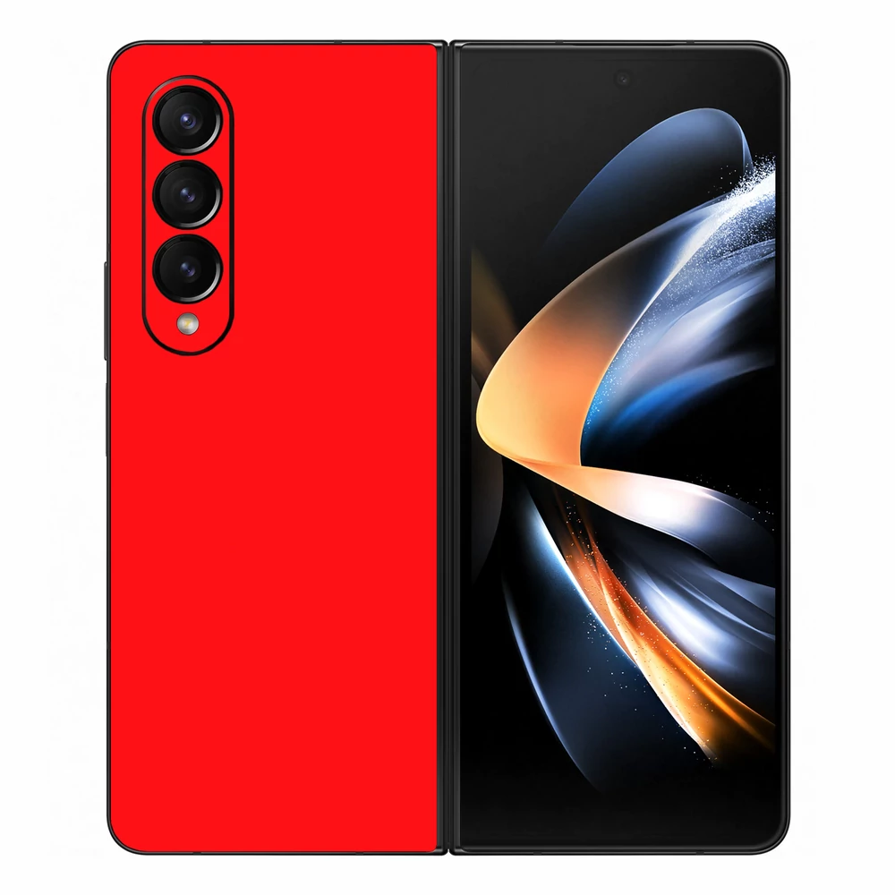 Samsung Galaxy Z Fold 3 - Fényes piros hátlap fólia