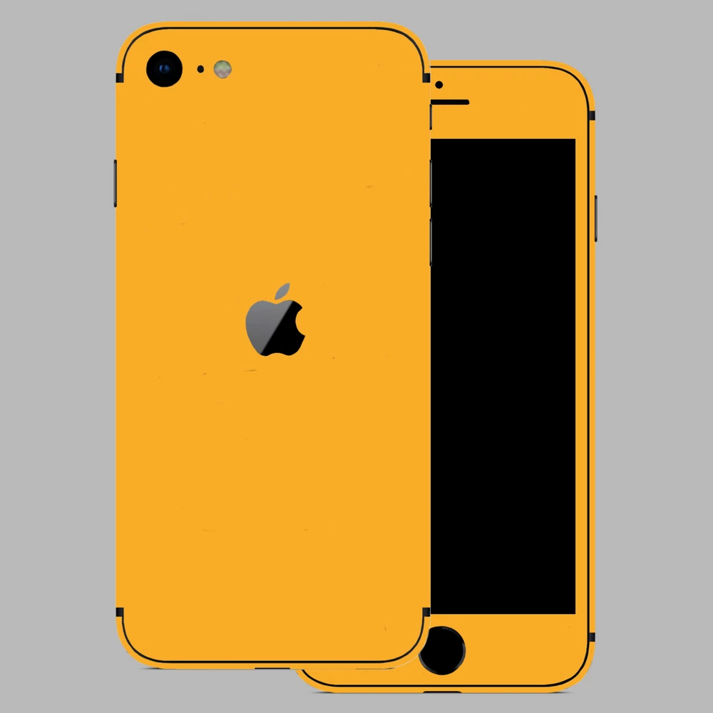 iPhone SE 2020 - Fényes sárga hátlap fólia