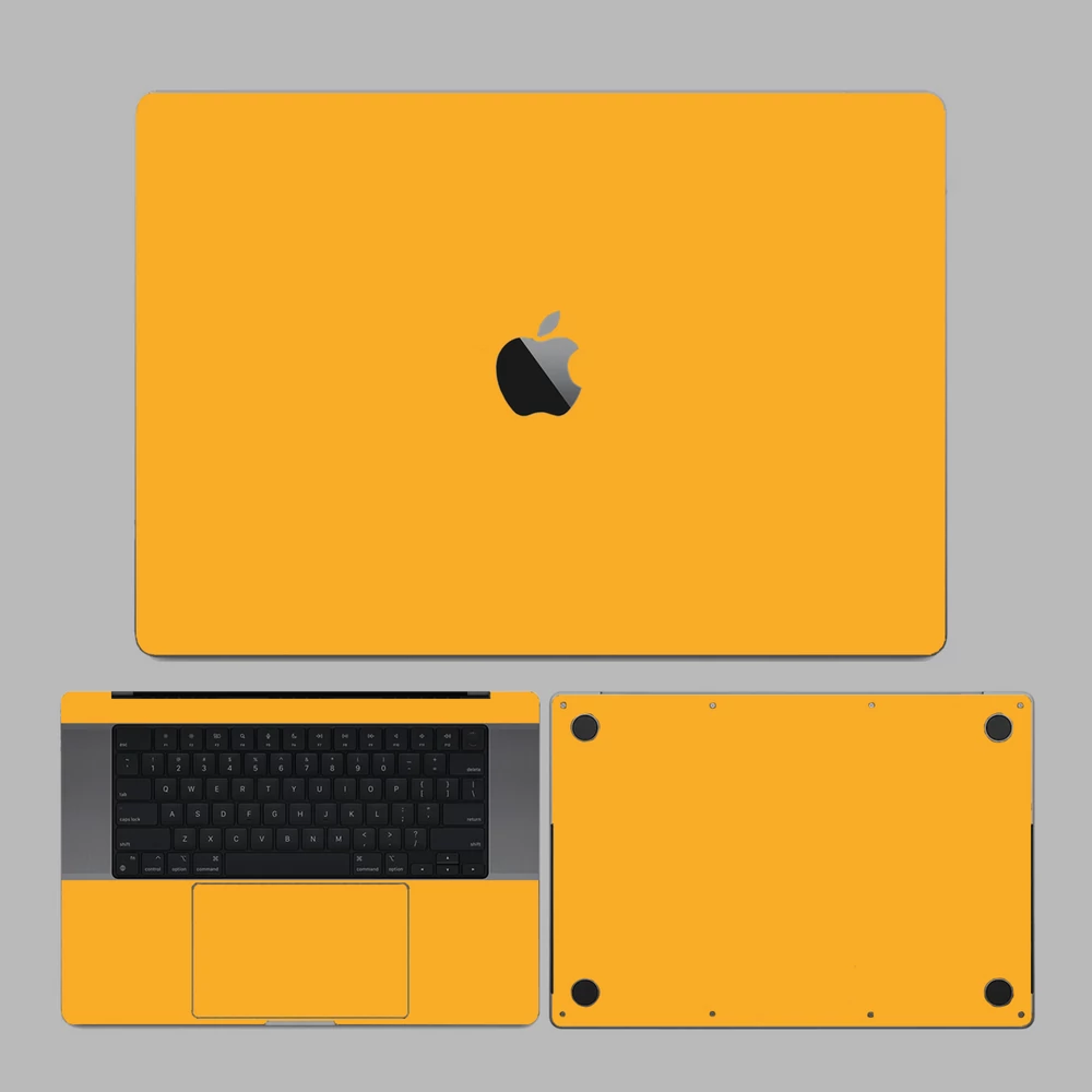 MacBook Pro 13" ( 2019, négy Thunderbolt 3 Port ) - Fényes sárga hátlap fólia