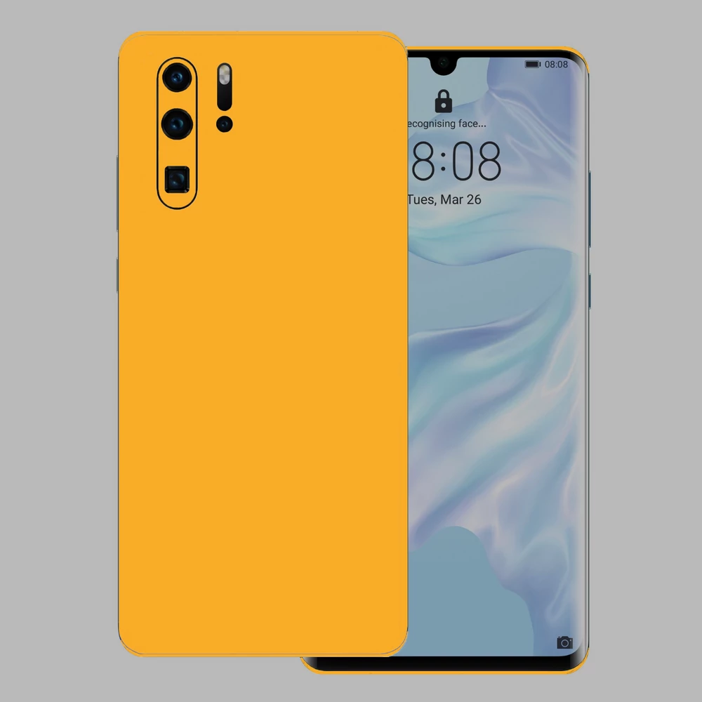 Huawei P30 Pro - Fényes sárga hátlap fólia