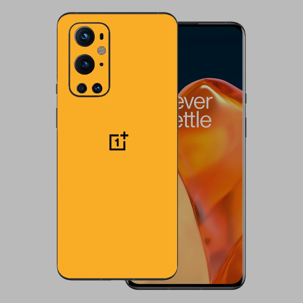 OnePlus 9 Pro - Fényes sárga hátlap fólia