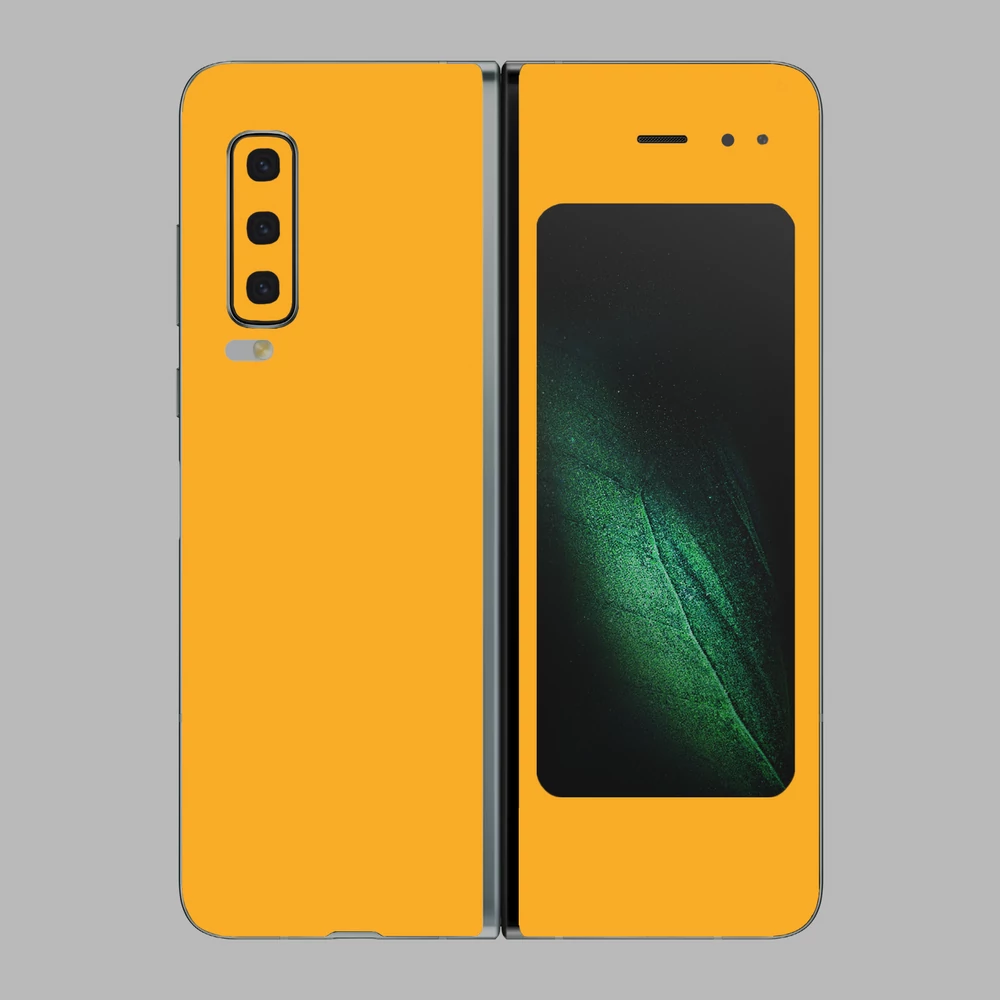 Samsung Galaxy Fold - Fényes sárga hátlap fólia
