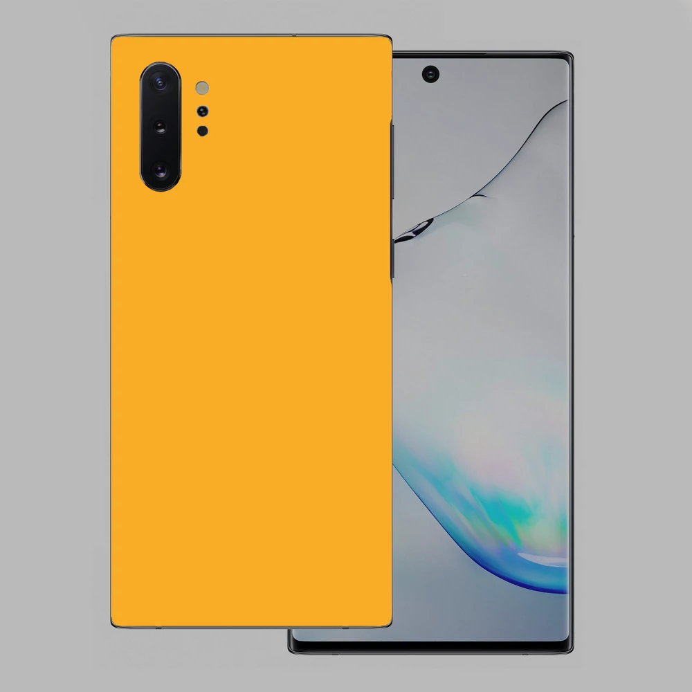 Samsung Galaxy Note 10 Plus - Fényes sárga hátlap fólia