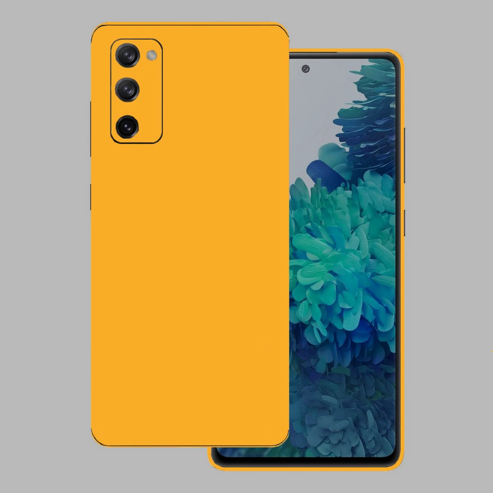 Samsung Galaxy S20 FE - Fényes sárga hátlap fólia