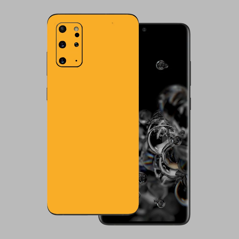 Samsung Galaxy S20 Plus - Fényes sárga hátlap fólia