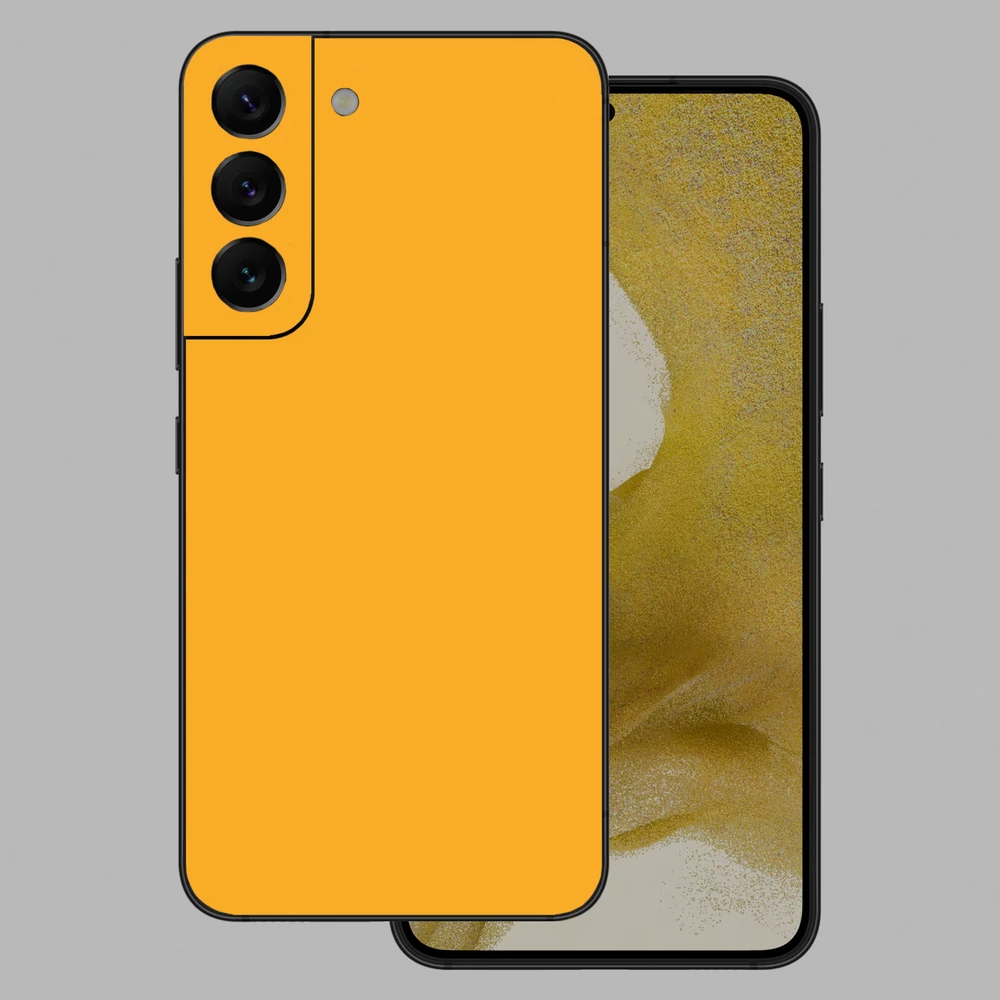 Samsung Galaxy S22 - Fényes sárga hátlap fólia