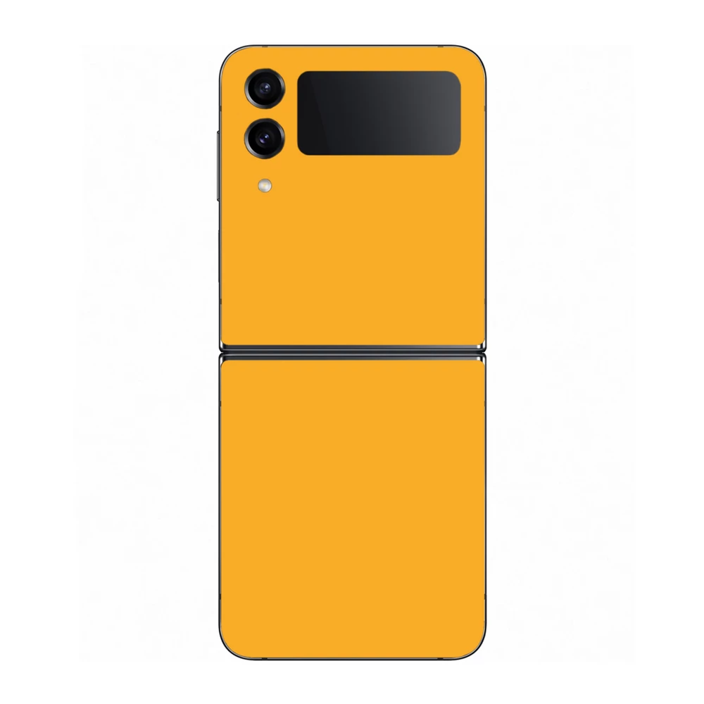 Samsung Galaxy Z Flip 4 - Fényes sárga hátlap fólia