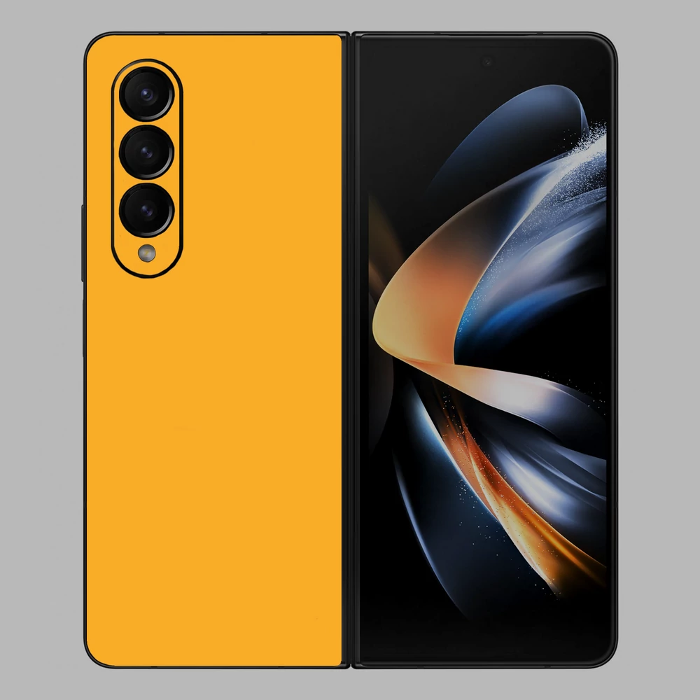 Samsung Galaxy Z Fold 3 - Fényes sárga hátlap fólia