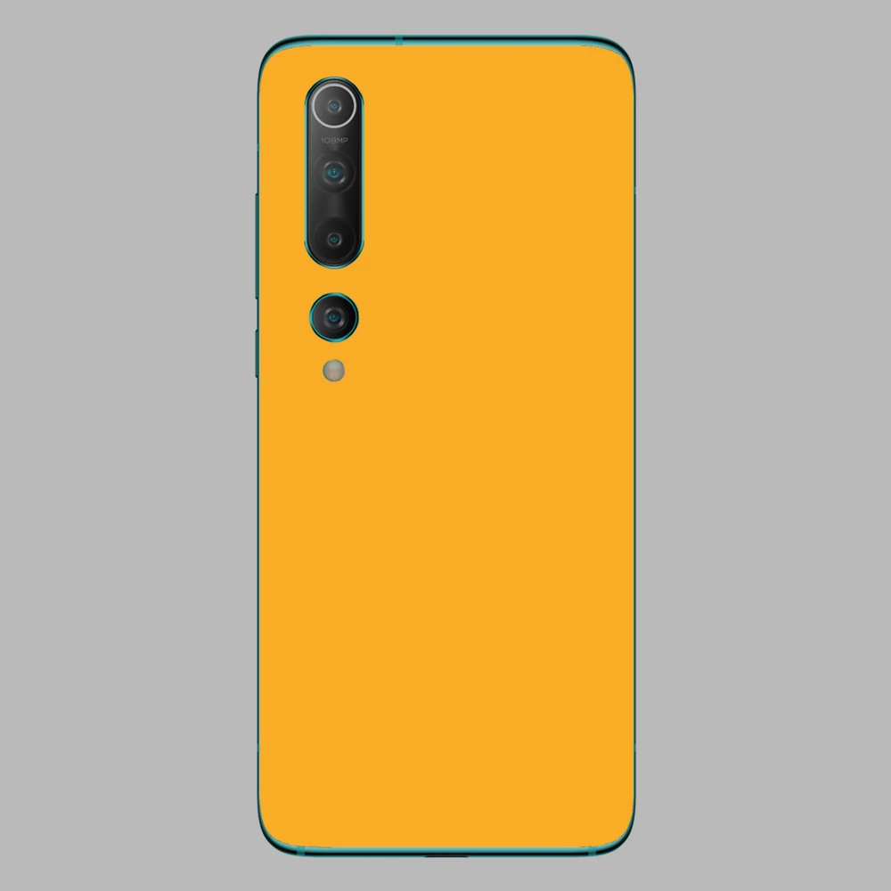 Xiaomi Mi 10 - Fényes sárga hátlap fólia