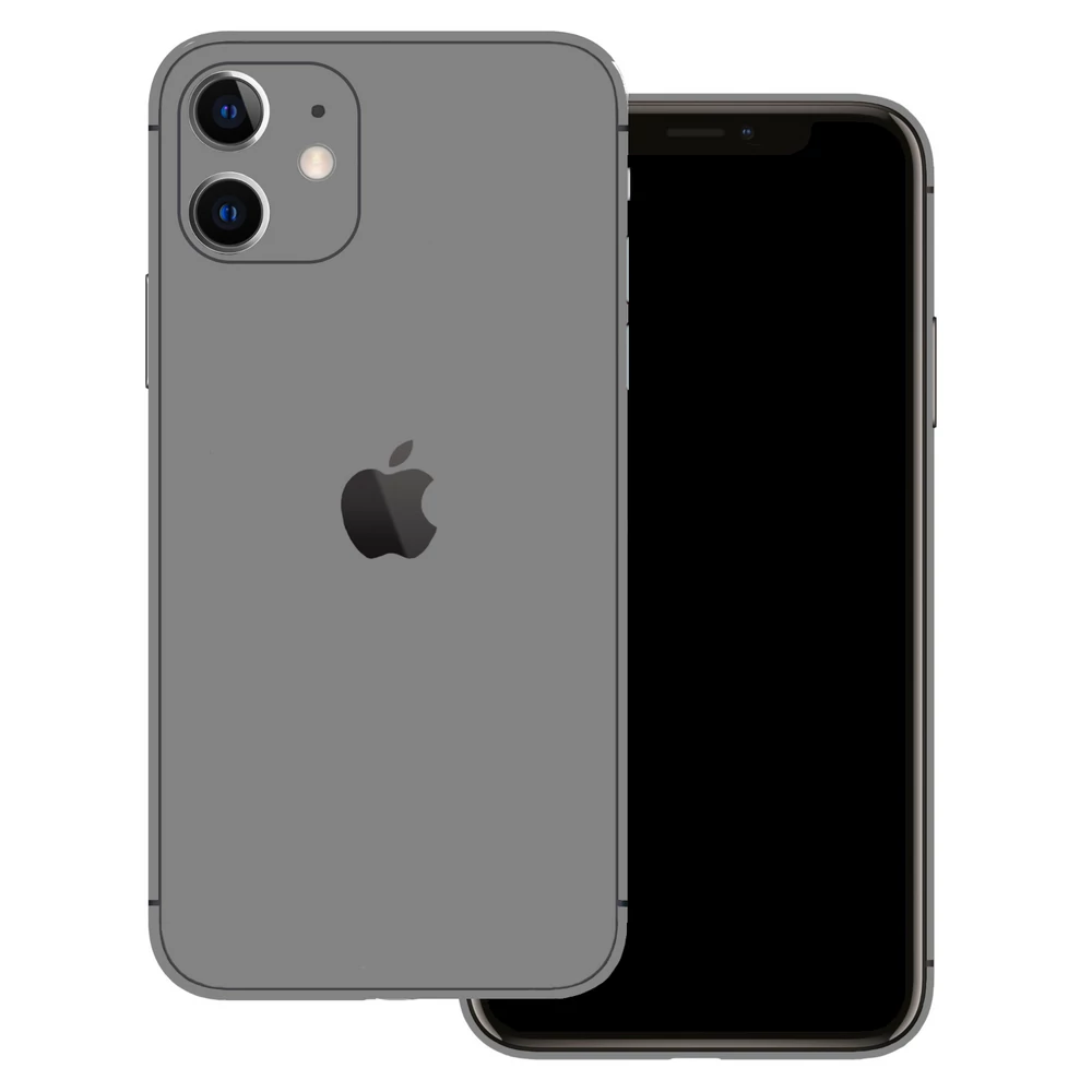 iPhone 11 - Fényes szürke hátlap fólia