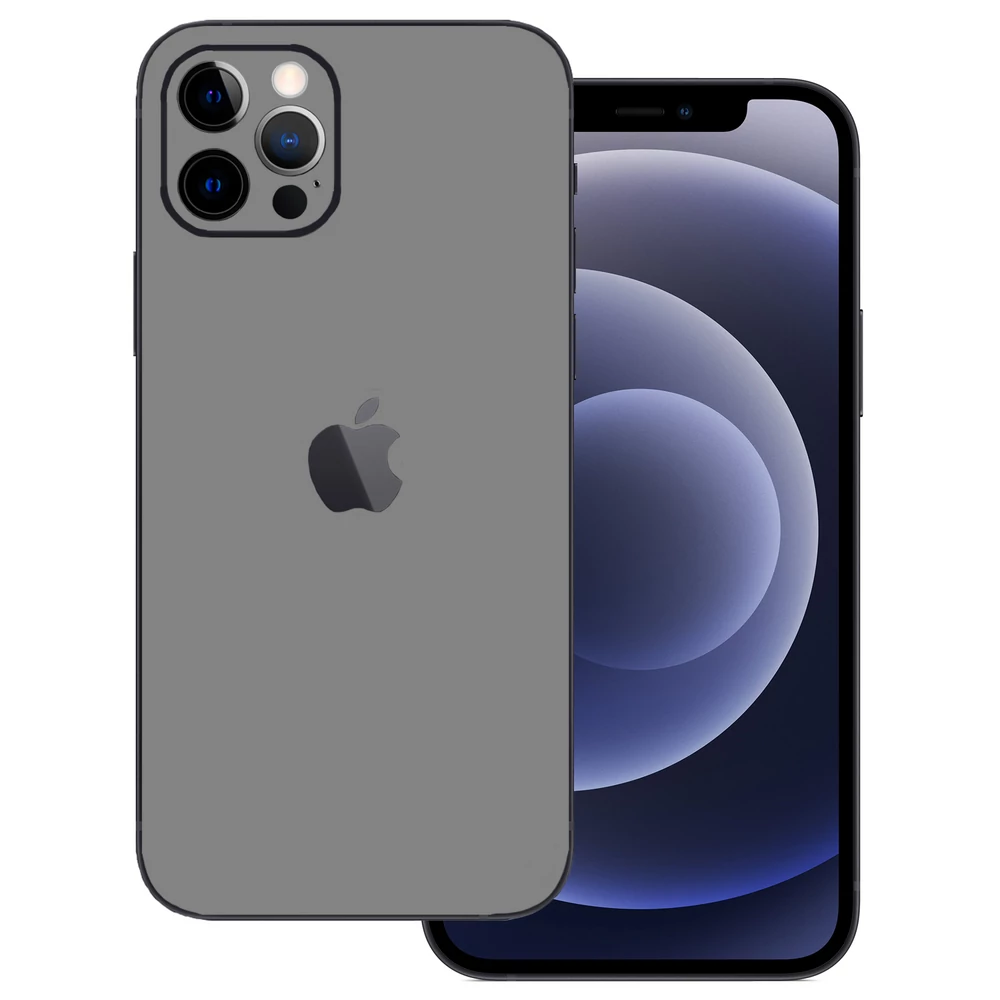 iPhone 12 Pro - Fényes szürke hátlap fólia