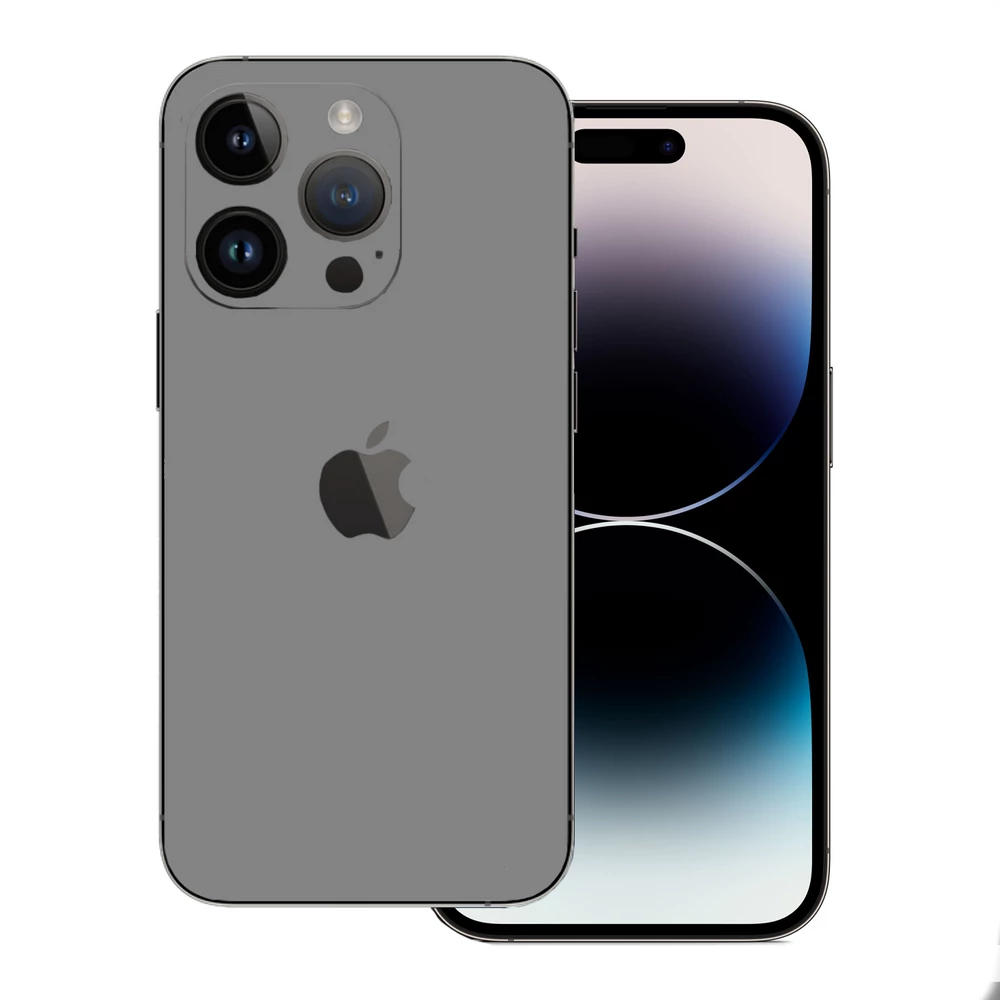 iPhone 14 Pro Max - Fényes szürke hátlap fólia