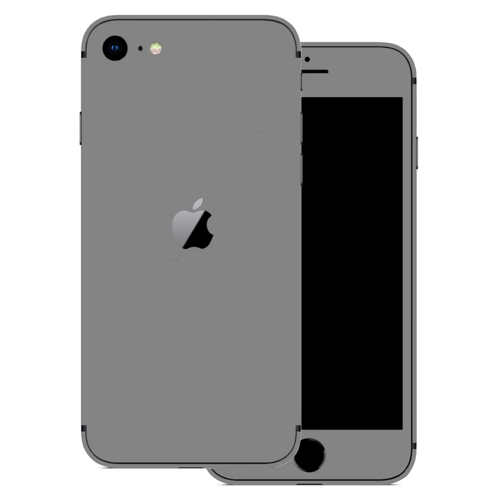 iPhone SE 2020 - Fényes szürke hátlap fólia