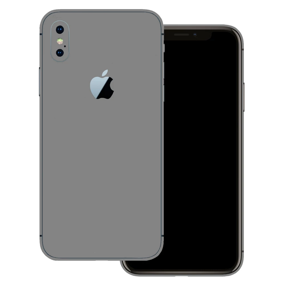 iPhone X - Fényes szürke hátlap fólia