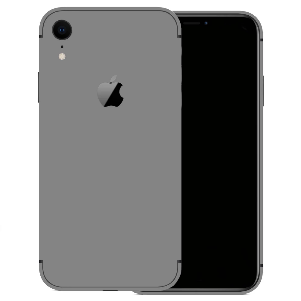 iPhone XR - Fényes szürke hátlap fólia