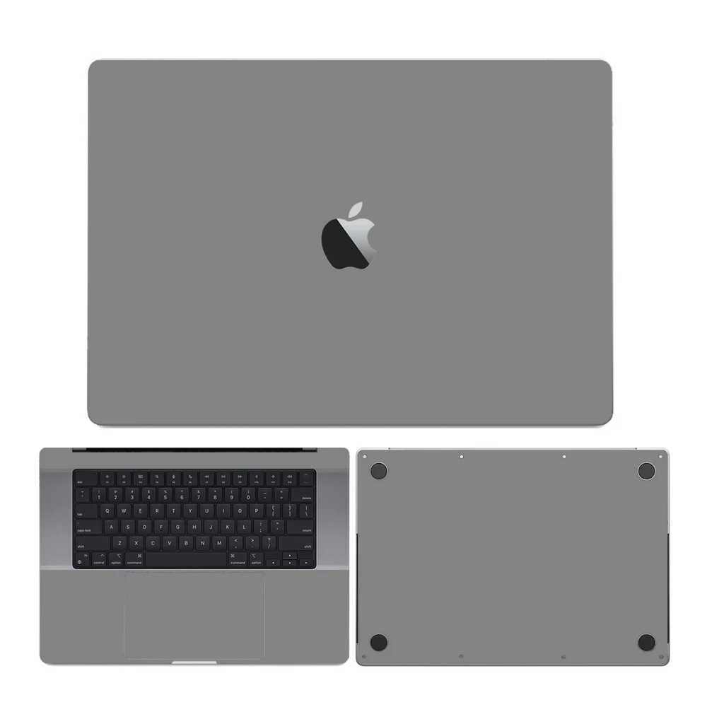 MacBook Pro 13" ( 2019, négy Thunderbolt 3 Port ) - Fényes szürke hátlap fólia