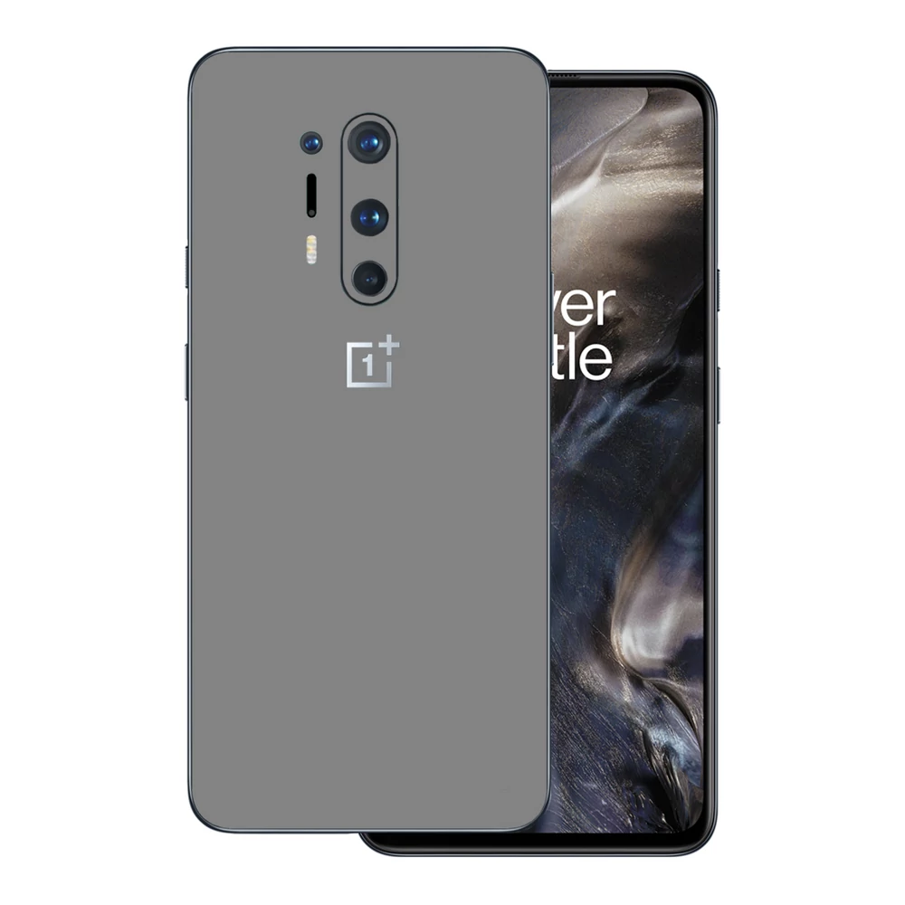 OnePlus 8 Pro - Fényes szürke hátlap fólia