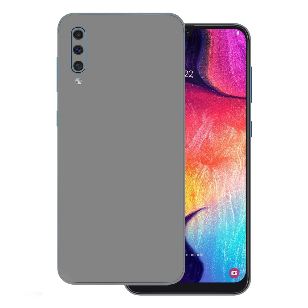 Samsung Galaxy A50 - Fényes szürke hátlap fólia